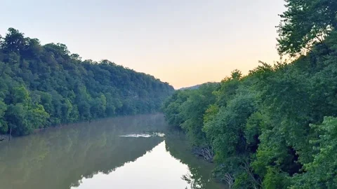 Palisades of the Kentucky River Stock Footage 312014871