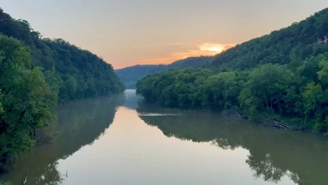 Palisades of the Kentucky River Stock Footage 312014996