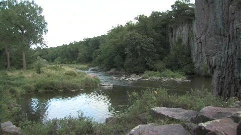 Palisades State Park water Stock Footage 661753