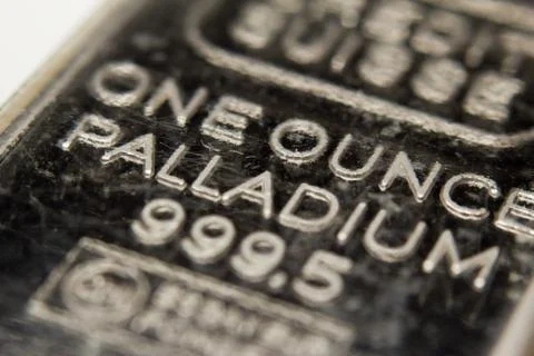 Palladium bar Stock Photos
