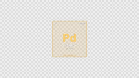 Palladium Pd Periodic Table Element Tile Labeled Animation Video Overlay Alpha 4 Stockbeeldmateriaal 339369429