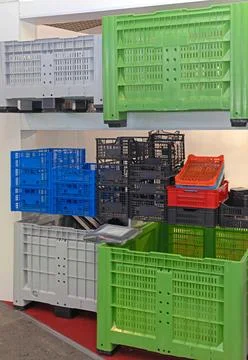 Pallet Crate Boxes Stock Photos