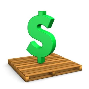 Pallet dollar Stock Illustration