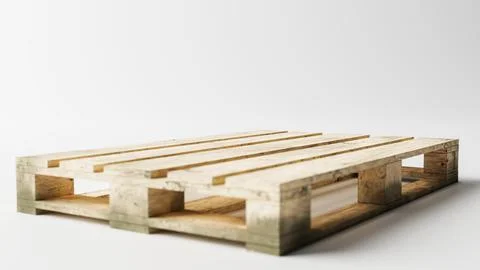 Pallet isolated on white background Stock Illustration