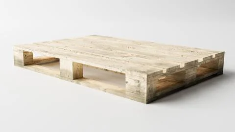 Pallet isolated on white background Stock Illustration