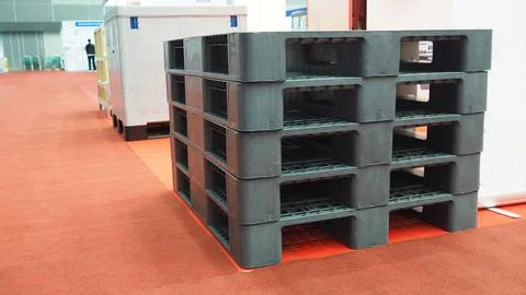 Pallet made from plastic. Stock Photos