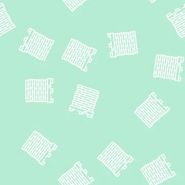 Pallet peat line vector seamless pattern 스톡 일러스트