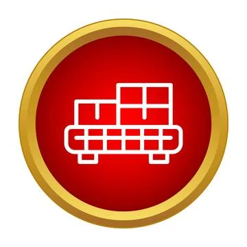 Pallet with stacked boxes showing logistics and storage icon Stock Illustration