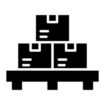 Pallet Vector Icon Design Illustration Illustrazione stock