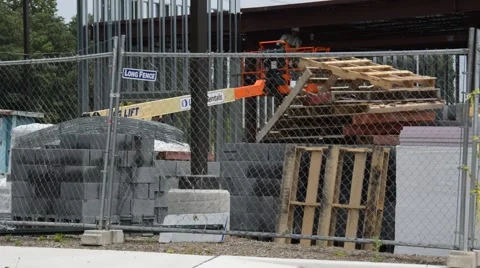 Pallets and construction 動画素材 54034747