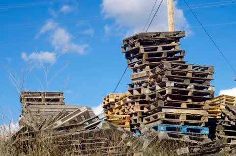 Pallets Fotos de archivo