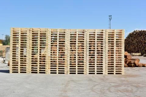 Pallett Construction Stock Photos