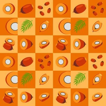 Palm abstract seamless geometric vector pattern for packaging design Stock Illustration