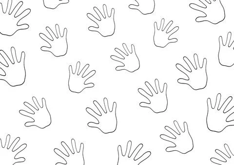 Palm background on white background Stock Illustration