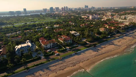 Palm Beach, FL Homes Vídeos de archivo 252296450