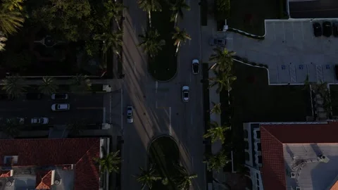 Palm Beach Florida Drone 4K God's Eye Stock Footage 300905798
