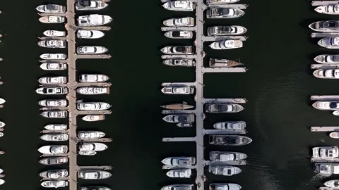 Palm Beach Florida Drone 4K Yacht Club  Stock Footage 301140715