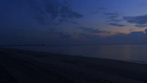 Palm Beach Florida TIMELAPSE DARK Video stock 101032163