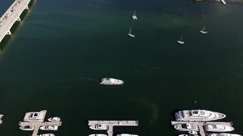 Palm Beach Island Florida Drone 4K  Reveal Shot  Stock Footage 301701683