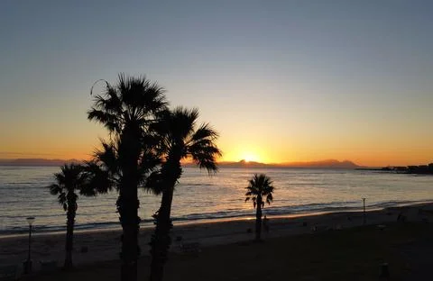 Palm Beach Sunset Stock Photos