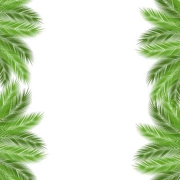 Palm branch template Stock-Illustration