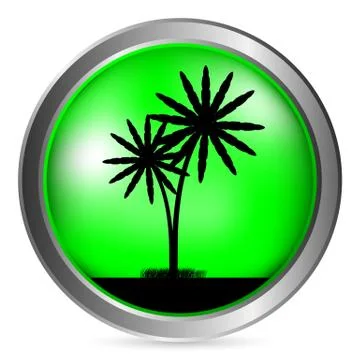 Palm button Stock Illustration