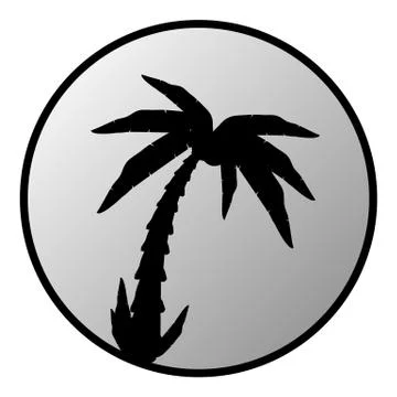 Palm button Stock Illustration