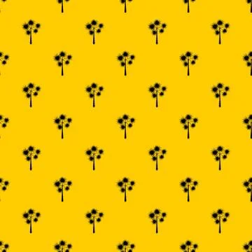 Palm chamaerops pattern vector Illustrazione stock
