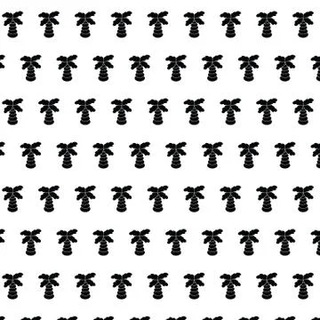 Palm coconut tree Seamless Pattern vector Stock Illustration
