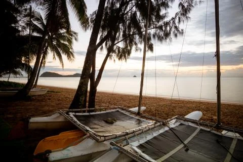 Palm Cove Beachfront Stock Photos