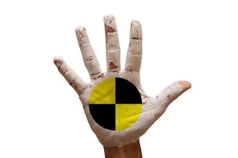 Palm crash test dummies Stock Photos