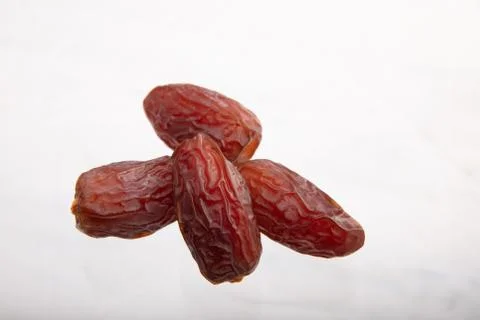 Palm dates isolated on white background Stock Photos