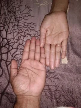 Palm finger Stock Photos