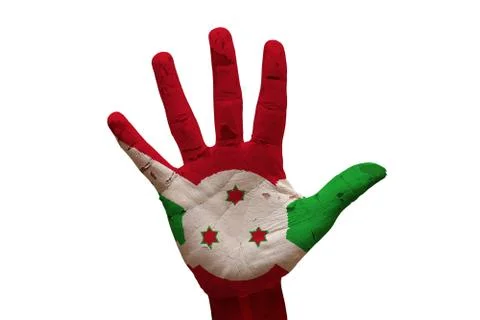 Palm flag burundi Stock Photos