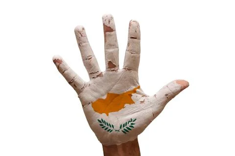 Palm flag cyprus Stock Photos