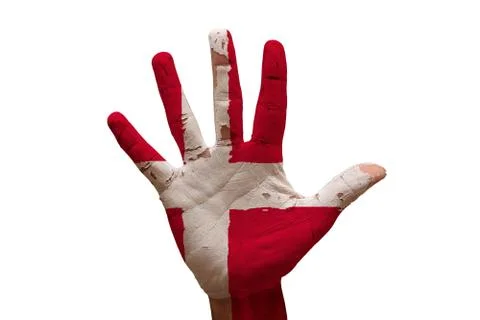 Palm flag denmark Stock Photos
