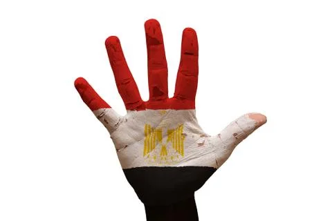 Palm flag egypt Stock Photos