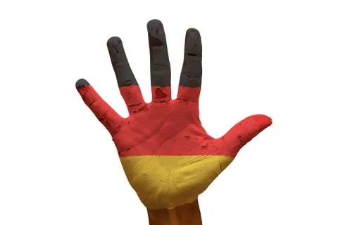 Palm flag germany Stock Photos