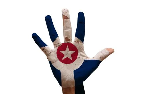 Palm flag indianapolis Stock Photos
