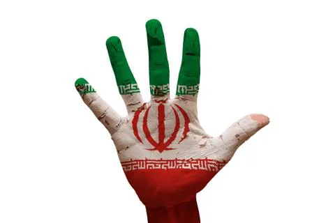 Palm flag iran Stock Photos