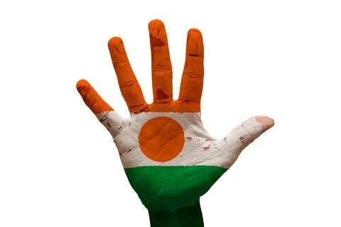 Palm flag niger Stock Photos