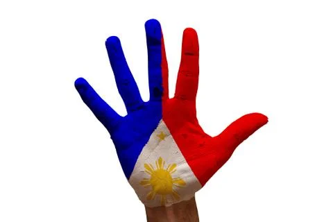 Palm flag philippines 写真素材