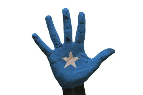 Palm flag somalia Stock Photos