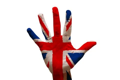 Palm flag uk Stock Photos