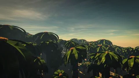 Palm Forest Illustrazione stock