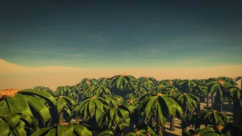 Palm Forest Illustrazione stock