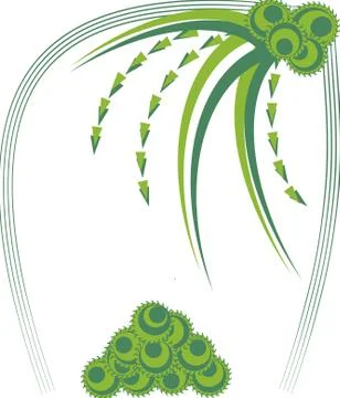 Palm Frame Stock Illustration