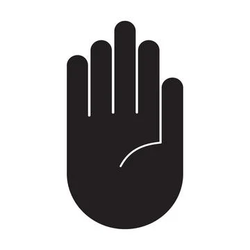 Palm Hand icon vector for graphic design, logo, website, social media, mobile Stock Illustration