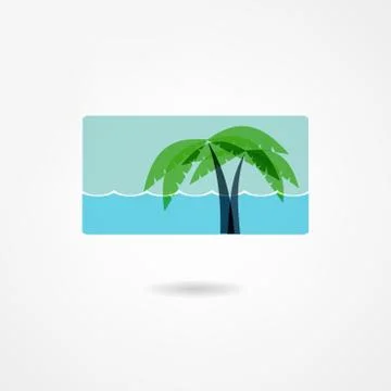Palm icon Stock Illustration