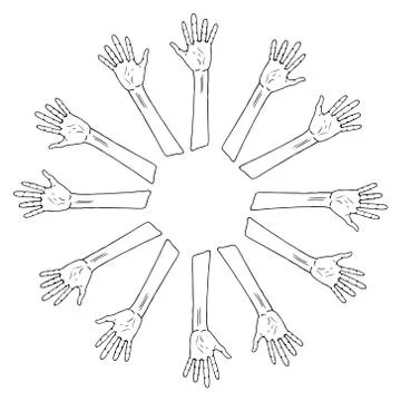 Palm icon. Stock Illustration